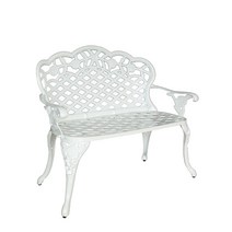 선우무역 그네와파라솔 벨라 알루미늄 벤치 [화이트] 야외가구