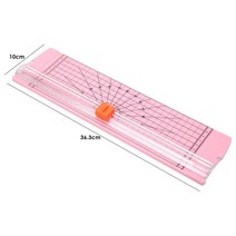 서류분쇄기 문서파쇄기 사무실 가정용A3/A4 용지 커터 사진 트리머 플라스틱베이스 카드 커팅 블레이드 공, 05 Pink 36.3X10cm