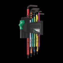 베라 레인보우 홀 별 L렌치 세트 967SPKL/9 웨라 WERA 툴보이