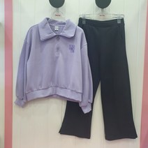 애플핑크 남양주모다) 카라반집업티와와이드팬츠셋트APS8R502