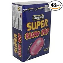 CHARMS SUPER BLOW POP ASSORTED FLAVORS 32 grm Each ( 48 in a Pack ), 1