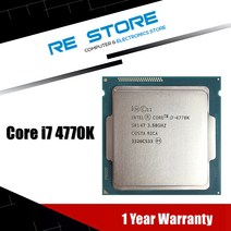 인텔 코어 i7 4770K SR147 3.5GHz 쿼드코어 CPU 데스크탑 LGA 1150 프로세서 128354