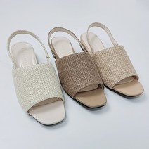 토오픈 라탄 뮬 로우굽 미들굽 블로퍼 샌들 3cm (3Color)