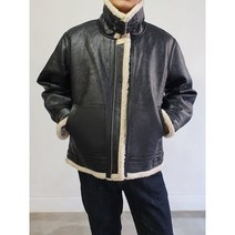 가죽 투웨이 자켓 하이넥 레더 무스탕