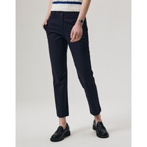 헤지스 여성 23SS 네이비 단색 면혼방 일자핏팬츠 HSPA3BC21N2