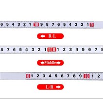 레이저줄자 수평자 레벨기 1-5m 스테인레스 스틸 마이 터 트랙 테이프 측정 자기 접착 메트릭 스케일 눈금, 01 1M_02 R to L