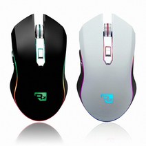 RIZUM G-FACTOR Z500 PRO GAMING MOUSE (블랙), 화이트