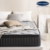 잉글랜더 Sweet Slumber 9존 포켓스프링 필로우탑 매트리스 K, 화이트