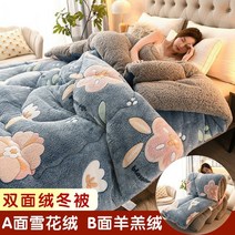 QINGHAIZHEN 겨울용 가벼운 양털극세사 이블 _b50