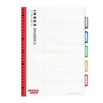 A4 30공 PP 칼라 인덱스 5분류 바인더 속지 OZ690O7, 본상품선택, 1개