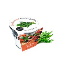 마이플랜트 양철 키친가든 로켓샐러드 루꼴라 키우기 세트 어린이 체험학습 텃밭세트 재배세트