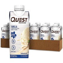 퀘스트뉴트리션 Quest Nutrition 바닐라 프로틴 쉐이크 12개입 고단백 저탄수 글루텐프리 케토 친화적, Salted Caramel