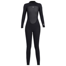스쿠버다이빙슈트 네오프렌 소재 전신 스쿠버 다이빙 잠수복 여성용 3mm 두께 백 지퍼, 01 Black_03 XL