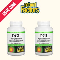 내추럴팩터스 DGL 디지엘 감초 추출물 180 젤리 Licorice 리코리스 루트 2개/미국정품 해외직구