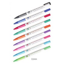 제노 캐릭터 볼펜 0.38mm, 블랙, 12개