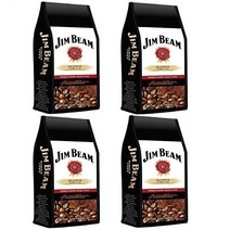 Jim Beam 짐빔 버번 그라운드 커피 시그니처 버번 바닐라 340g 4팩, 4개