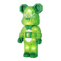 알꿀밤 나노블럭 베어브릭 무드등, 초록