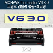 TaD 모하비 더마스터 V6 3.0 엠블럼 랩핑 레터링 HM 데칼, 무광블랙(엠블럼미포함)