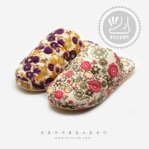 사계절 거실 슬리퍼 발망치 엄마 취향저격 화사한 푹신한 포근한 층간 소음방지 꽃무늬 실내화, 소음방지꽃무늬_핫핑크230