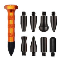 9pcs 페인트없는 노크 펜 pdr 도구 자동차 탭 다운 바디 패널 덴트 제거 수리 손 도구 자동 유지 보수 부품 키트, 9개