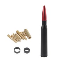 차량용 고감도 안테나 diy 138mm 자동차 총알 마스트 M8 * 1.5 액세서리 지프 랭글러 JK/JL/JT 2007- 블랙 자동, [03] Red
