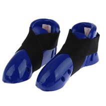 GHSHOP 어린이 태권도 발 보호대 공수 - 파란색 빨간색 L, 스폰지, 블루