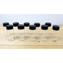투명 실험 용기 유리 바이알 10ml 10개 용품 수업용 실험실 실험도구 수업