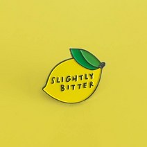 레이디브로치 명품브로치 브롯지 진주브로치 밝은 노란색 레몬 패션 과일 에나멜 귀여운 레몬 망고 브로치 핀 금속 배지 의류 보석 액세서리 여성용 도매