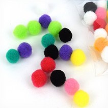 털방울 폼폼이 15mm 혼합 파스텔 밍크볼 솜방울 실뭉치 어린이집