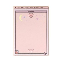 기타 바보사랑[문라잇펀치로맨스]pink heart memo pad_L