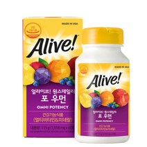 [얼라이브] 멀티비타민 포우먼 60정 / 2개월분, 1개, 옵션선택