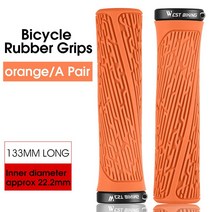 악력볼 실리콘 승마 부 핸들 바 액세서리 자전거 고기 공 미끄럼 방지 산악 잠금 그립, 04 Orange