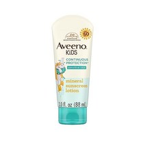 Aveeno 지속 보호 산화아연 미네랄 선스크린 로션 어른 민감성 피부용 넓은 스펙트럼 S