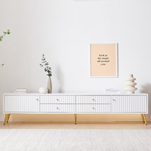 비에스디자인 팔레트 2100 2단 LED 낮은 티비다이 거실장, 파스텔민트