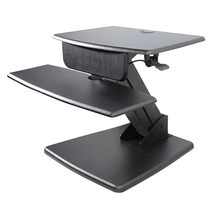 Kantek 데스크톱 앉아서 스탠드 워크스테이션 블랙 (STS810), Desktop Workstation_Black