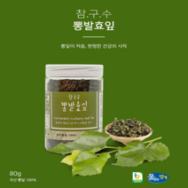 국내산 100% 발효뽕잎 무농약 참구수 뽕잎차 80g
