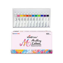 종이나라 12ml 12색 마블링물감 최고급 염료 사용