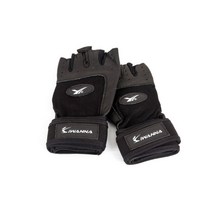 IW 가죽헬스장갑 이중밴드형 블랙, S, 쿠S S