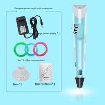 3d 프린팅 펜 3dpens 낙서 차원 페인팅 교육 완구 Diy 아트 공예품, 01 Eurocode