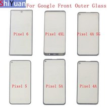 휴비나인 스마트폰터치패널 전면 외부 유리 렌즈 터치 패널 커버 구글 픽셀 6 5 4XL 5A 4A 5G Pixe 4 3 3XL 3A OCA 수리 부품