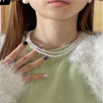 라즈온 여성 진주목걸이 여자 악세사리 담수 비즈 여름 주얼리