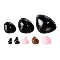 [대량구매]민자삼각코(인형코)(100개), 15mm 핑크 100개