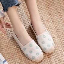 부티 둥근머리 자수 단화 플랫 보트화 캐주얼 슬립 건강신발 워킹화 슬리퍼 여성수제화 스니커즈