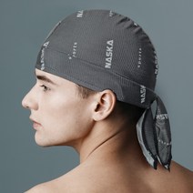 자전거 라이딩용 머리두건 메쉬 쿨링 모자 이너 헬맷 속모자, 그레이