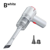 엔진 송풍기 무선 휴대용 진공 청소기 9000Pa 3-IN-1 압축 공기 먼지 떨이 송풍기 자동차 가정용 컴퓨터, 02 White