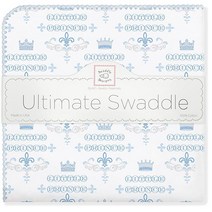 SwaddleDesigns Ultimate Winter Swaddle XL 속싸개 미국산 프리미엄 면 플란넬 터키석 보석 톤 Little Chickies (Moms Choice A