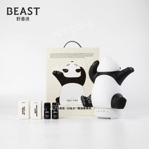 아로마테라피 가습 수면 무드등, 아로마 테라피 기계 + 오일2(페퍼민트+우드)