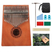 Kalimba 17 21keys calimba 엄지 피아노 колимба mbira muspor 악기 액세서리가있는 고품질 마호가니 바디, 17음 세트 c
