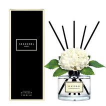 시즈넬 플라워 디퓨져 200ml 미니수국 조화 화이트, 석류향