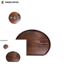 TYDL 논슬립 쟁반 반달 목무늬, 1개